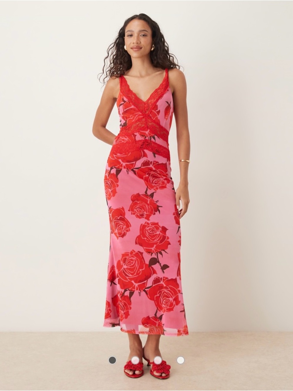 Never Fully Dressed Dress NWT (‘contrast lace slip midaxi dress’)